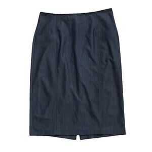 TRACY EVANS Womens Size 7 Dark Gray Business Pencil Straight Career Skirt
